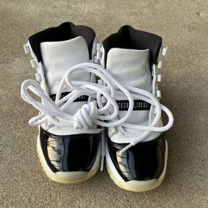 Jordan Kids Black and White Sneakers